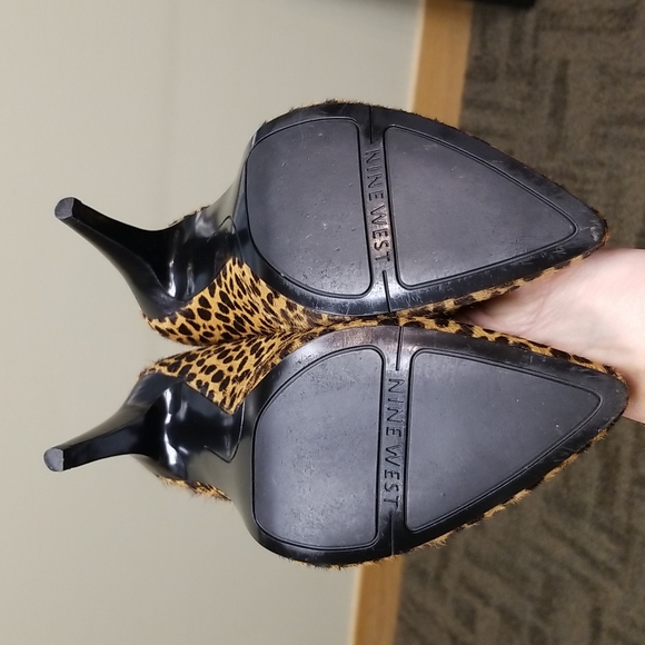 Nine West high heel Leopard print shoes 7.5 - Picture 8 of 9